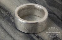 Polished 2024 Silver Eagle Ring